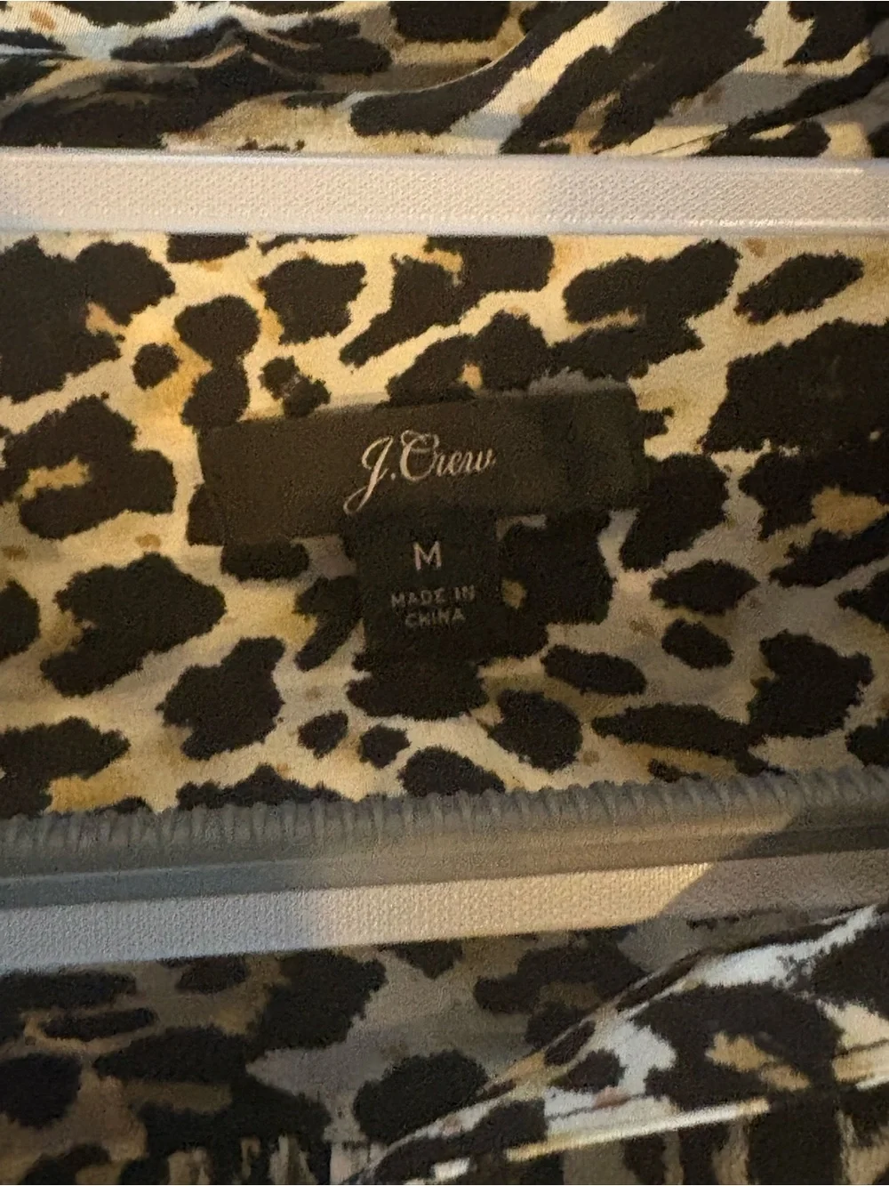Women’s Long-Sleeve Button Up Leopard Print Blouse Business Office Professional